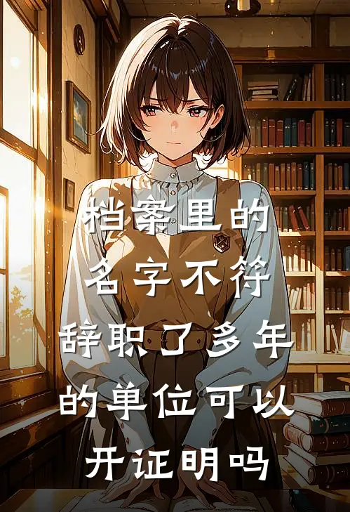 档案里的名字不符,辞职了多年的单位可以开证明吗