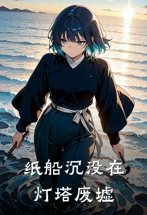 纸船沉没在灯塔废墟