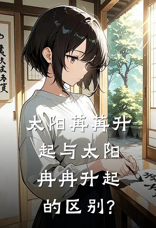 太阳苒苒升起与太阳冉冉升起的区别?